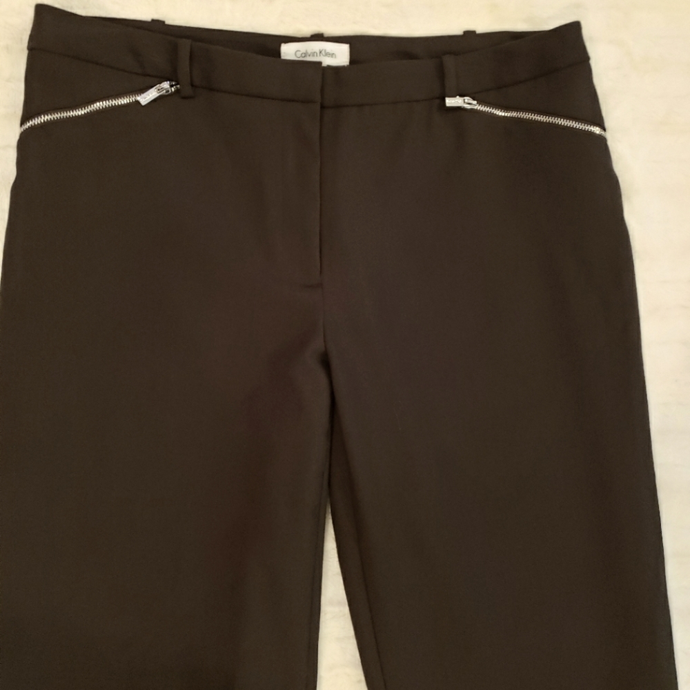 Women's Calvin Klein Dress Pants, 2 front zip pockets, Size 8
